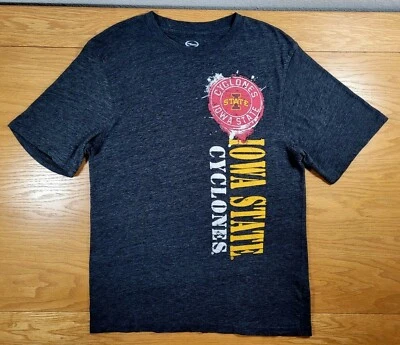 IOWA STATE CYCLONES Distressed Logo Soft Blend ISU T-Shirt 2XL Youth XXL (18) - Image 1 of 2