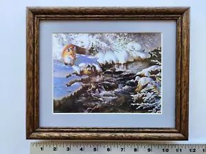 Guy Coheleach JANUARY MORNING FOX 8x10 framed 2.9 537aa - Picture 1 of 9