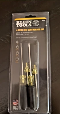 Klein Tools # 85484 4pc Mini Screwdriver Set - Image 1 of 4