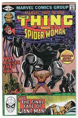 Marvel Two-In-One #85 BRONZE AGE COMIC BOOK The Thing Spider-Woman Giant-Man NM - image 1 of 2