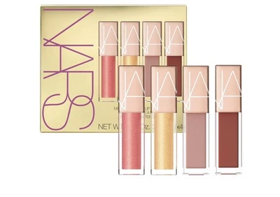 Nars mini afterglow lip shine set  - SHADES orgasm/ A-Lister/Nympho/Aragon - NEW - Image 1 of 4