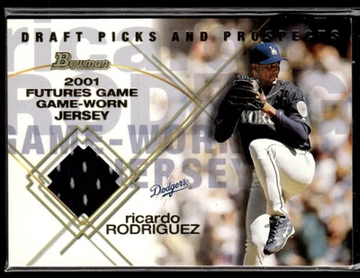 2001 Bowman Draft Picks & Prospects #FGR-RR Ricardo Rodriguez Relics MEM 3002E - Image 1 of 2
