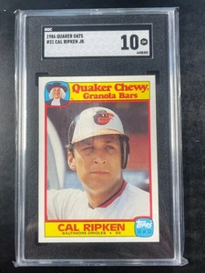 1986 Topps Quaker Chewy Granola Bars - Cal Ripken #31 SGC 10 Pop 1 !!! Orioles - Bild 1 von 2
