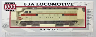 Life-Like HO Proto 1000 Burlington 116 F3A Locomotive 8165 in Original Box - Image 1 of 4