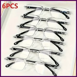 6 Stück Ultraleichte Randlose Lesebrille für Herren & Damen - HD Presbyopie Lesebrille - Bild 1 von 24