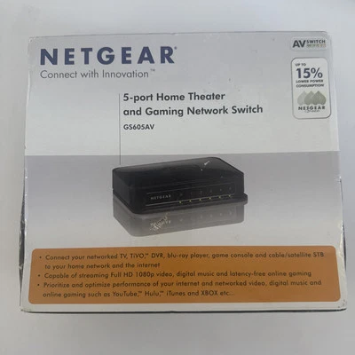 NetGear  (GS605AV-100NAS) 5-Ports External Switch - Image 1 of 4