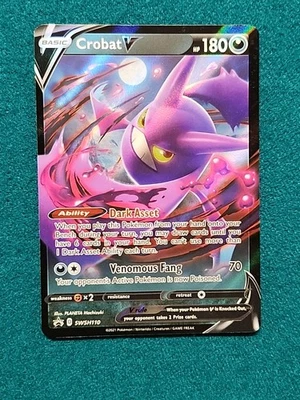 Crobat V - SWSH110 SWSH: Sword & Shield Promo Cards NM Pokemon Card TCG - Image 1 of 2