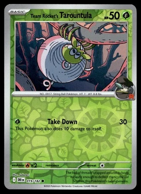 Team Rocket's Tarountula 019/182 SV10: Destined Rivals - Image 1 of 2