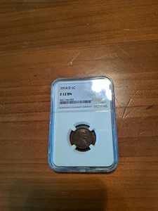 1914-D NGC F12 BN Lincoln Cent - Picture 1 of 2