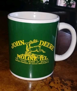 Taza de café John Deere 11 oz Moline, verde tractor Illinois, hecha por Gibson - Imagen 1 de 8
