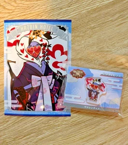 Hazbin Hotel Valentino 2025 Acrylic pins & bromide set Japanese clothes ver. JP - Picture 1 of 12