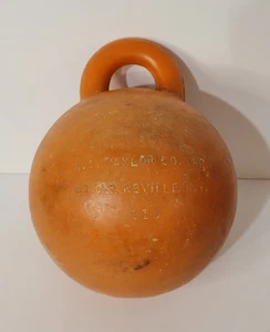 VTG Plastic Fishing Buoy N. A. TAYLOR CO. Gloversville NY 115 Orange w/ Handle - Picture 1 of 18