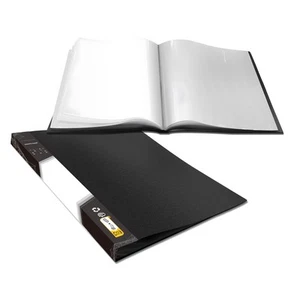 Art Portfolio Folder, 40 Clear Pockets Paper Protectors Display 80 Pages Clea... - Picture 1 of 7