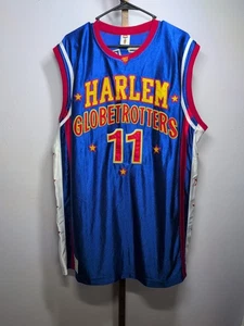 HARLEM GLOBETROTTERS Herren blau Basketball #11 Cheese Trikot Shirt Größe XL - Bild 1 von 8