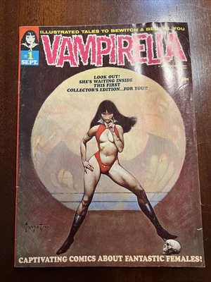 Vampirella #1 origin story Frazetta cover VF/F Warren Publishing 1969 - Image 1 of 4