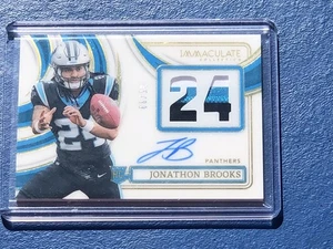 Jonathon Brooks 2024 Rookie Immaculate Collection Tri Color RPA /99 NRPA-JBS RC - Bild 1 von 4
