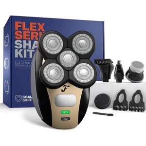 FlexSeries Electric Head & Body Hair Shaver - Mens Cordless Rechargeable Wet/Dry - Picture 1 of 3