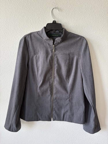 VETEMENTS Giacca donna Harve Benard grigio scuro full zip taglia large