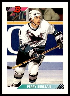 1992 Bowman #105 Perry Berezan - San Jose Sharks - Image 1 of 2
