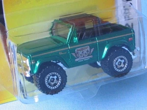 Ford Bronco 1972 Matchbox verde 55 aniversario EE. UU. 4x4 en paquete blister - Imagen 1 de 1