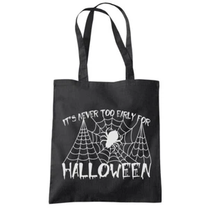 It's Never Too Early for Halloween Bolso de compras Gótico Terror Película Regalo - Imagen 1 de 4
