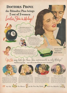 1948 Palmolive Soap Doctor Prove Beauty Results Pretty Woman Vintage Print Ad - Picture 1 of 1