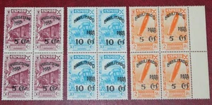 Spanish, 3 blocks of 4 stamps Charitty 1940s MNH - Picture 1 of 2