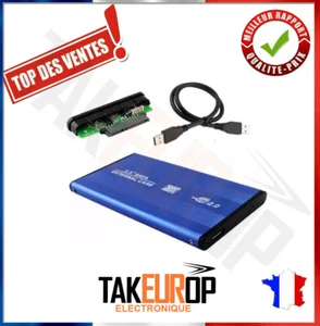 USB 2.0 SATA Extern 2,5" SSD HDD Halterung Gehäuse Tragbare Festplatte Blau New - Bild 1 von 3