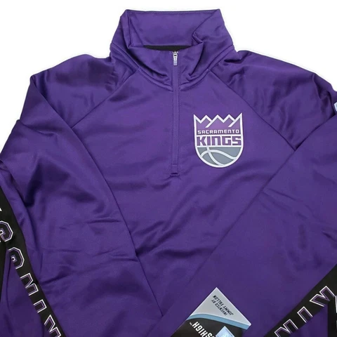 NBA Sacramento Kings Hands High MVP Quarter Zip Pullover Womens XL or 2XL Purple Cover