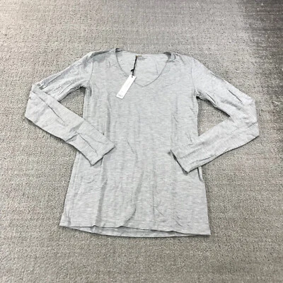 Camisa Majestic Filatures para mujer 1 camiseta de lujo gris súper lavada manga larga Foto 1 de 4