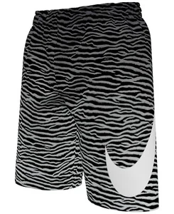 Nike Tiger Fade Volley Swim Shorts Big Boys S Black Elastic Waist Pull On - Picture 1 of 18