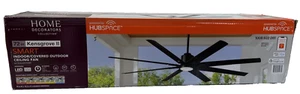 Home Decorators Kensgrove II 72 in. Smart Indoor/Outdoor Matte Black Ceiling Fan - Picture 1 of 3