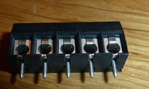 5 Way 5mm PCB Terminal Block Dinkle ED500V-05P-BK (T5B) - Picture 1 of 4