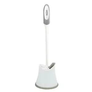 Toilet Bowl Cleaner Brush Holder Bathroom Scrub Accessory Plastic Cleaning Tool - Picture 1 of 6