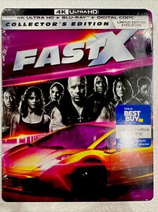 Fast X 4K Ultra HD Blu-ray + DC SteelBook New (torn Wrap )-M-4 - Picture 1 of 4