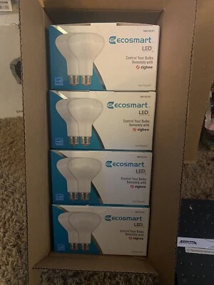 NEW 8 Bulbs EcoSmart 65-Watt BR30 LED Smart Bulbs 650 Lumens(Hub Required) - Image 1 of 2