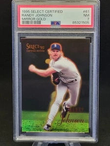 1995 Select Certified mirror gold 61 Randy Johnson PSA 7 - Picture 1 of 2