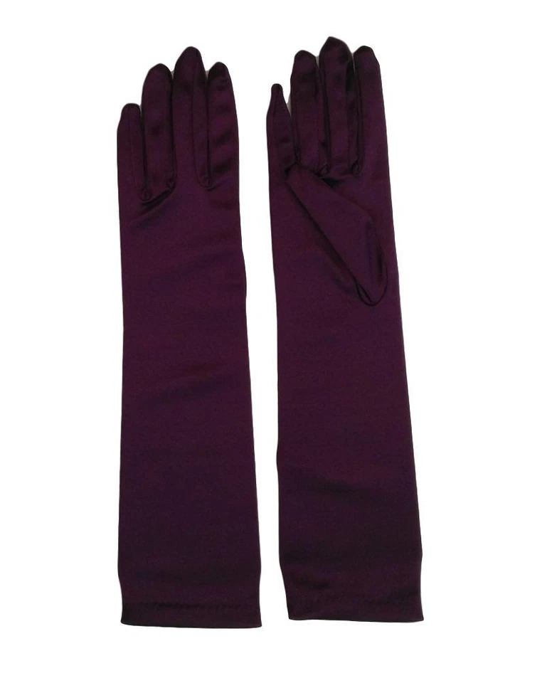 女士的缎面礼服复古婚礼茶会舞蹈角色扮演手套 15 — 第 1/4 张图片