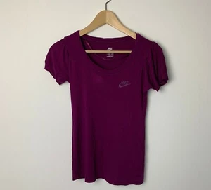 Nike Cap Sleeve Active Sportswear Gym Purple T-Shirt Women's Size XS - Picture 1 of 4