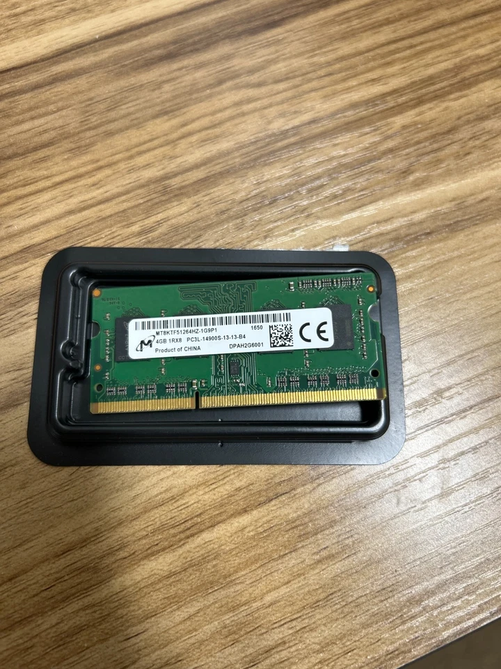 MICRON 4Gb 1Rx8 DDR3 PC3L-12800S Laptop SO-DIMM RAM Memory MT8KTF51264HZ-1G6N1 - Image 1 of 2