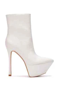 CAPE ROBBIN BUSABA - WEISS - STIEFELETTEN GRÖSSE 8 - Bild 1 von 5