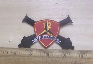 Parche bordado del Cuerpo de Marines de los Estados Unidos - 12º Regimiento de Marines - Imagen 1 de 3