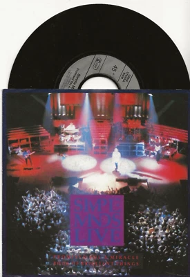 SIMPLE MINDS LIVE PROMISED YOU A MIRACLE 7 INCH SINGLE FROM GERMANY, MINT - Image 1 of 2