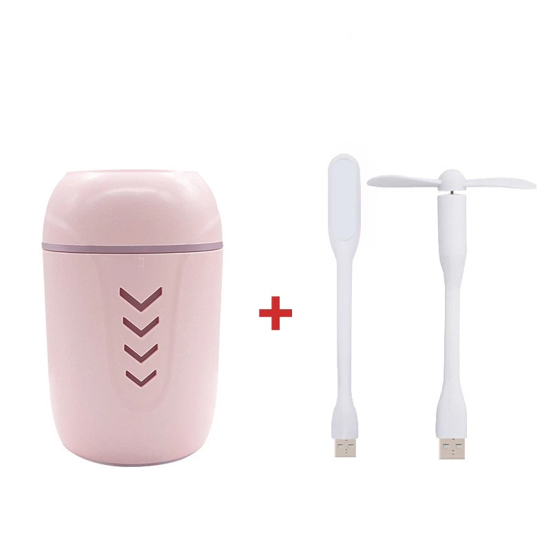 Humidificador Coche Aroma Aceite Esencial Difusor Grano Ultras Luz LED Pequeño Ventilador USB Foto 1 de 4