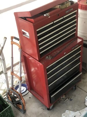 Caja de herramientas plegable Craftsman 13 cajones años 70 vintage Foto 1 de 2