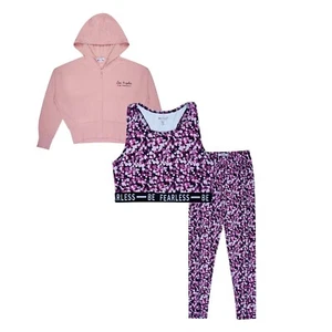 Miso Kids Ny Lesuire St Fleece Tracksuit Sports Casuals - Picture 1 of 6