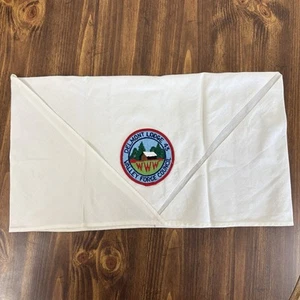 BSA Pfadfinder großes weißes Halstuch mit Delmont Lodge 43 Patch - Bild 1 von 11
