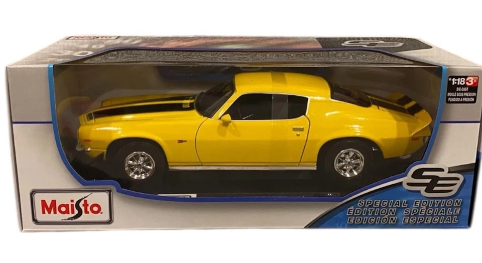 Coche diecast Maisto Special Edition 1:18 1971 Chevrolet Camaro Z28 nuevo caja sellada Foto 1 de 3