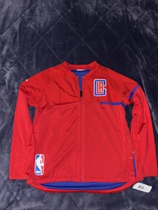 LA Clippers Jacket Womens Medium Red Warm Up Team Issue Adidas NBA Deadstock - Picture 1 of 3