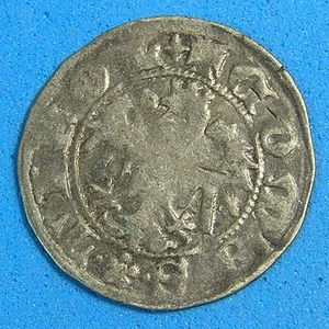 Austria Tyrol Kreuzer Medieval Silver Coin, Sigismund 1439-1496, Eagle & Cross - Picture 1 of 3